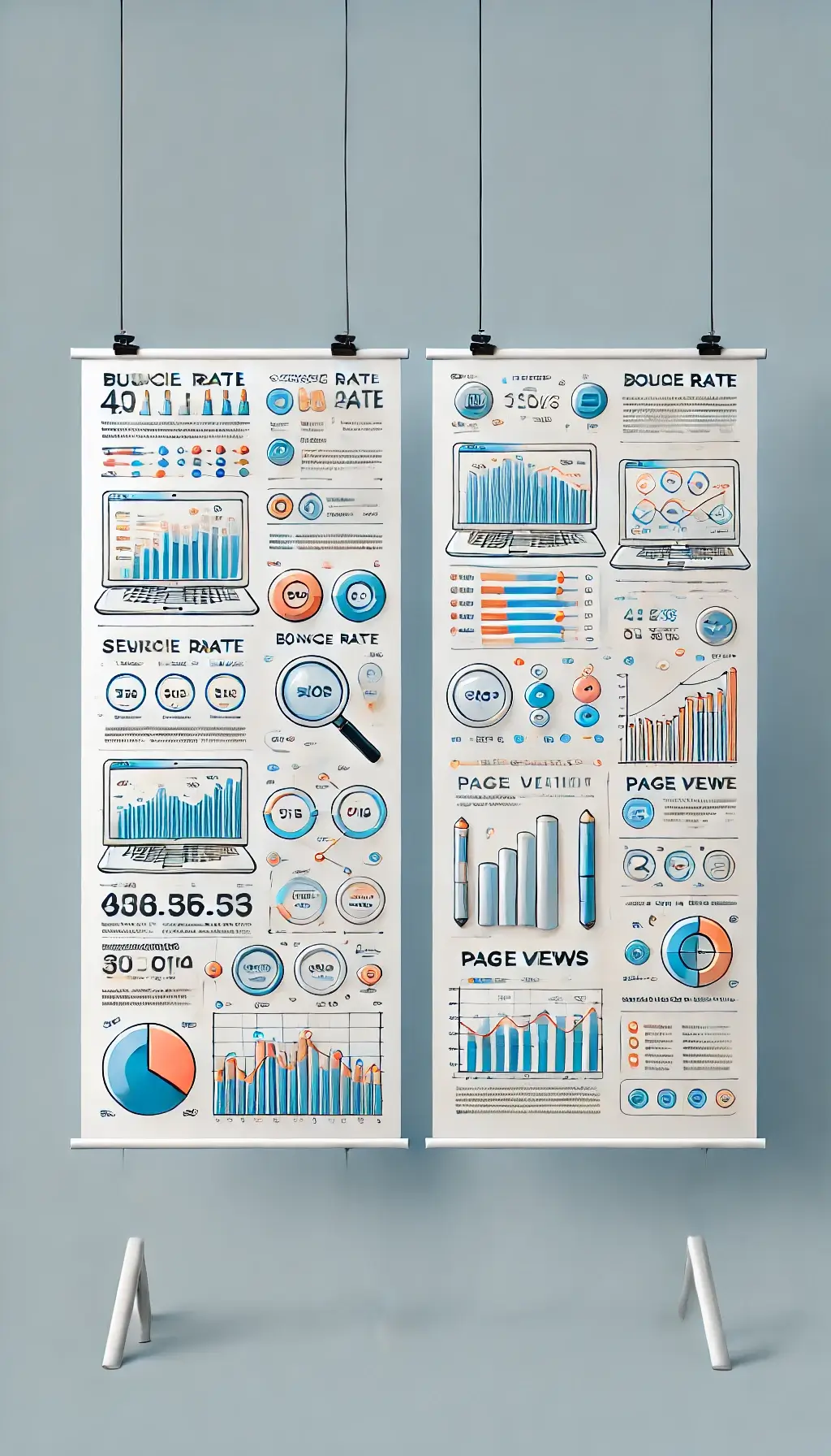 graph web analytics e data tracking Report dettagliato con analisi delle metriche web - Web Performance schermo laptop con statistiche e kpi con alalisi traffico e monitoraggio conversioni mbi-solutions